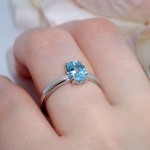 Gullring i 14 kt med topas - bur585789