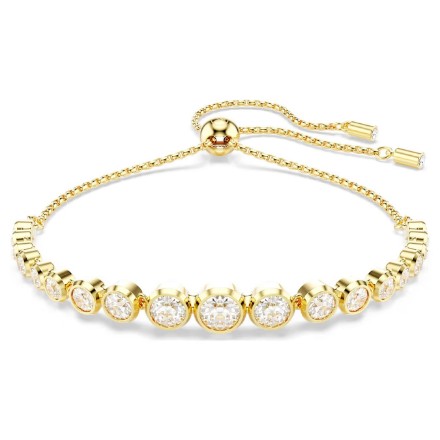 Swarovski armbånd  Imber Tennis bracelet Mixed round cuts, White, Gold-tone plated - 5705450 Swarovski armbånd  Imber Tennis bracelet Mixed round cuts, White, Gold-tone plated - 5705450