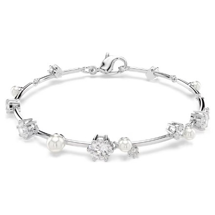 Swarovski armbånd Constella Tennis bracelet Crystal pearl, Round cuts, White, Rhodium plated - 5707511 Swarovski armbånd Constella Tennis bracelet Crystal pearl, Round cuts, White, Rhodium plated - 5707511