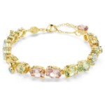 Swarovski armbånd Gema Tennis bracelet Mixed cuts, Multicolored, Gold-tone plated - 5705808