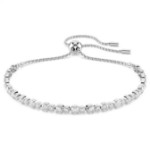 Swarovski armbånd Matrix Tennis bracelet Mixed round cuts, White, Rhodium plated - 5677813