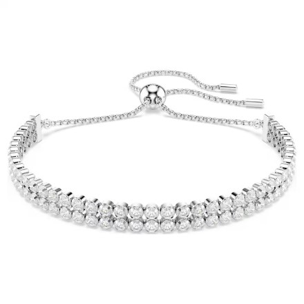 Swarovski armbånd Matrix Tennis bracelet Round cut, White, Rhodium plated - 5678252 Swarovski armbånd Matrix Tennis bracelet Round cut, White, Rhodium plated - 5678252
