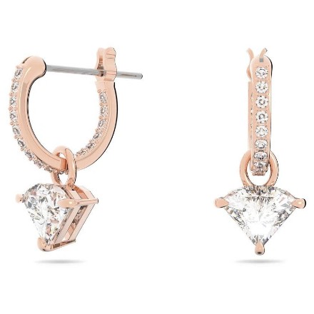 Swarovski øredobber ear-rings woman jewellery Swarovski Triangle, White, Rose gold-tone plated - 5643738 Swarovski øredobber ear-rings woman jewellery Swarovski Triangle, White, Rose gold-tone plated - 5643738