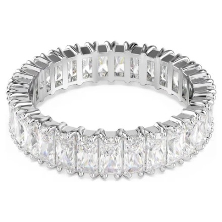 Swarovski Matrix ring Baguette cut, White, Silver-tone finish - 5714334 Swarovski Matrix ring Baguette cut, White, Silver-tone finish - 5714334