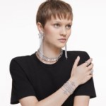 Swarovski armbånd Imber Emily Tennis bracelet Round cut, Blue, Rhodium plated - 5734239