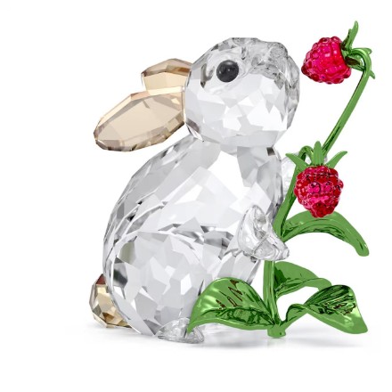 Swarovski figurer Idyllia Rabbit and Raspberries - 5702437 Swarovski figurer Idyllia Rabbit and Raspberries - 5702437