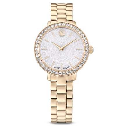 Swarovski klokke Matrix 3-link watch Swiss Made, Metal bracelet, Gold tone, Champagne gold-tone finish - 5715026 Swarovski klokke Matrix 3-link watch Swiss Made, Metal bracelet, Gold tone, Champagne gold-tone finish - 5715026