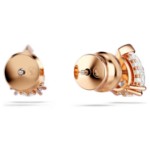 Swarovski øredobber Stilla stud earrings Pear cut, White, Rose gold-tone plated - 5734248