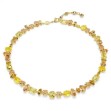 Swarovski collier Gema Tennis necklace Mixed cuts, Yellow, Gold-tone plated - 5718071 Swarovski collier Gema Tennis necklace Mixed cuts, Yellow, Gold-tone plated - 5718071