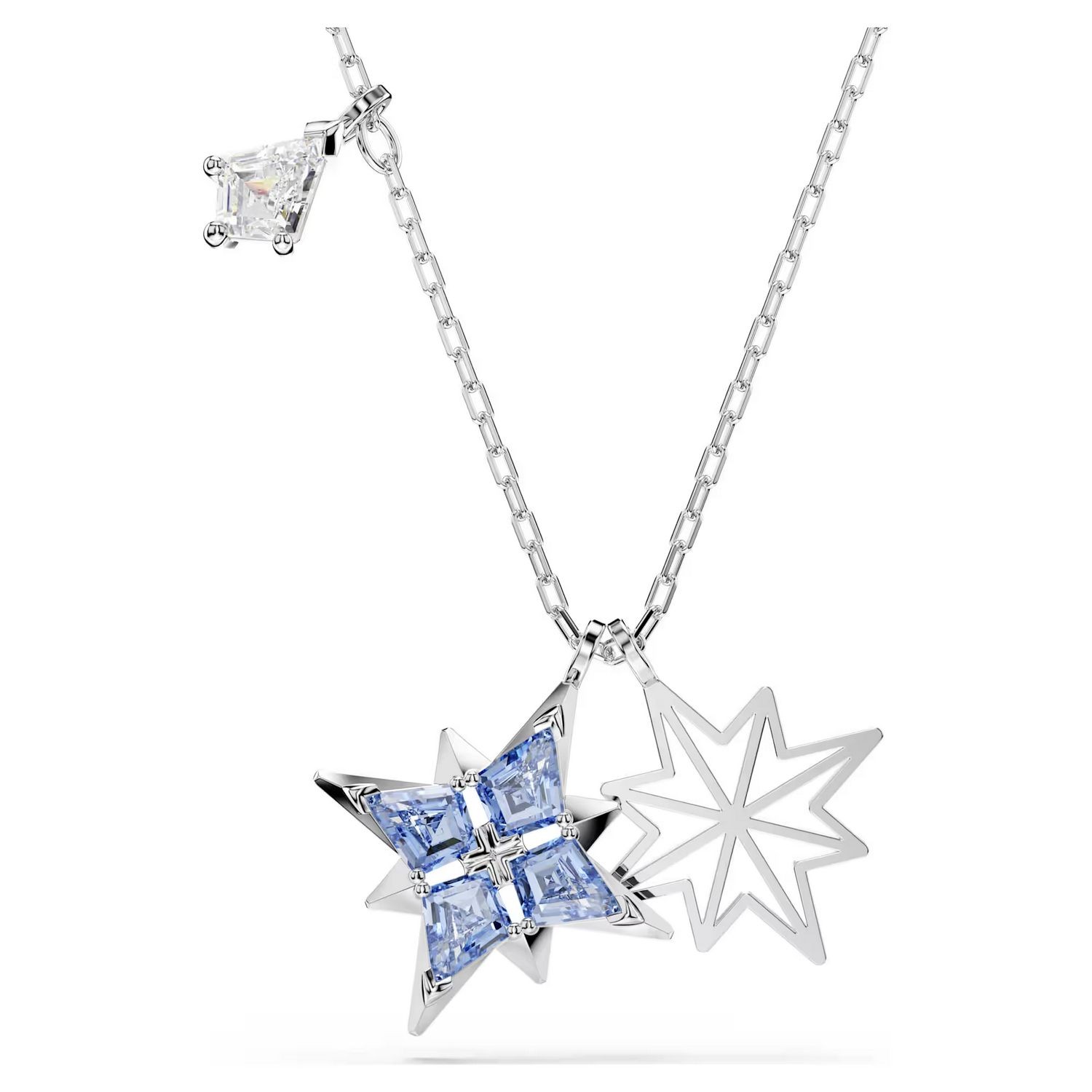 Swarovski smykke Symbolica pendant Star, Blue, Rhodium plated - 5734252