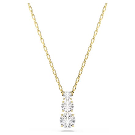 Swarovski smykke Stilla Attract pendant Round cut, White, Gold-tone plated - 5723298 Swarovski smykke Stilla Attract pendant Round cut, White, Gold-tone plated - 5723298