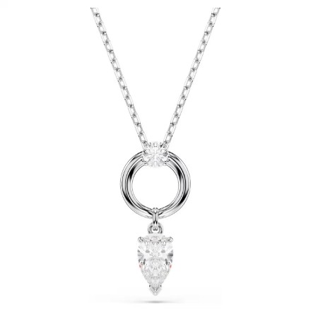 Swarovski smykke Mesmera pendant Pear cut, White, Rhodium plated - 5723146 Swarovski smykke Mesmera pendant Pear cut, White, Rhodium plated - 5723146