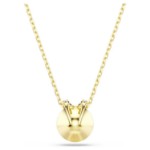 Swarovski smykke Bella V pendant Round cut, Green, Gold-tone plated - 5735387