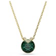 Swarovski smykke Bella V pendant Round cut, Green, Gold-tone plated - 5735387 Swarovski smykke Bella V pendant Round cut, Green, Gold-tone plated - 5735387