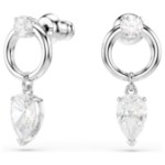 Swarovski øredobber Mesmera drop earrings Mixed cuts, White, Rhodium plated - 5723177