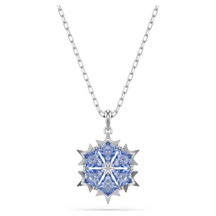 Swarovski smykke Magic pendant Snowflake, Blue, Rhodium plated - 5735399 Swarovski smykke Magic pendant Snowflake, Blue, Rhodium plated - 5735399