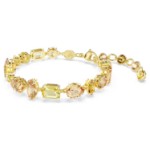 Swarovski armbånd Gema bracelet Mixed cuts, Yellow, Gold-tone plated - 5718072