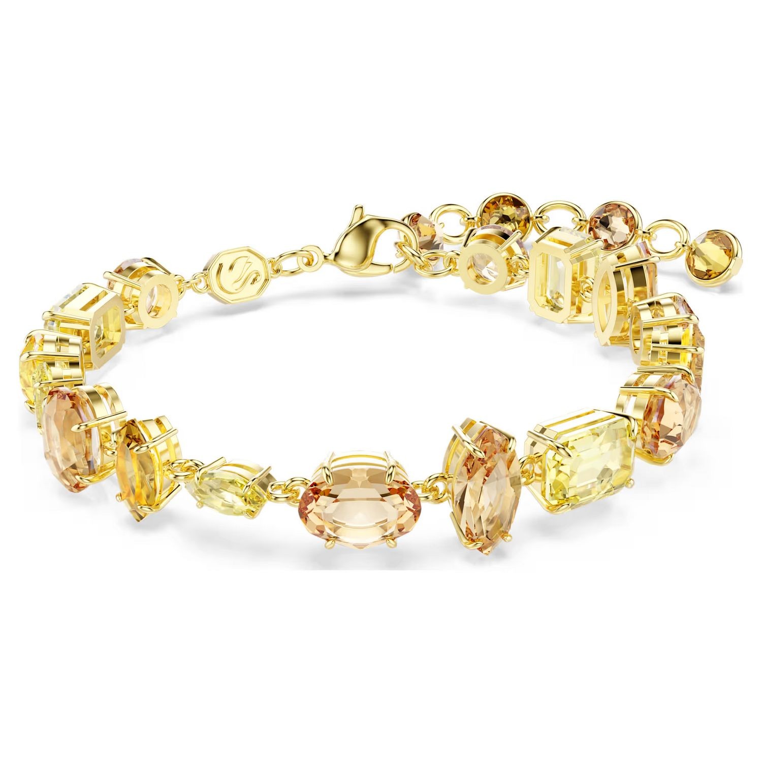 Swarovski armbånd Gema bracelet Mixed cuts, Yellow, Gold-tone plated - 5718072