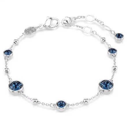 Swarovski armbånd Imber bracelet Round cut, Blue, Rhodium plated Swarovski armbånd Imber bracelet Round cut, Blue, Rhodium plated