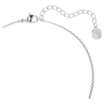 Swarovski smykke Bella V pendant Round cut, Pink, Rhodium plated - 5734230