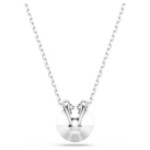 Swarovski smykke Bella V pendant Round cut, Blue, Rhodium plated - 5734232