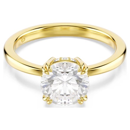 Swarovski Stilla Attract cocktail ring Round cut, White, Gold-tone plated - 5723334 Swarovski Stilla Attract cocktail ring Round cut, White, Gold-tone plated - 5723334