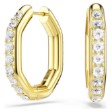 Swarovski øredobber Dextera hoop earrings Octagon shape, Round cut, White, Gold-tone plated - 5724584 Swarovski øredobber Dextera hoop earrings Octagon shape, Round cut, White, Gold-tone plated - 5724584