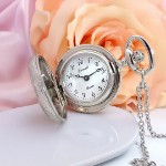 Bonett lommeur,  anhengsur chrom m/lokk inkl. kjede -  418C