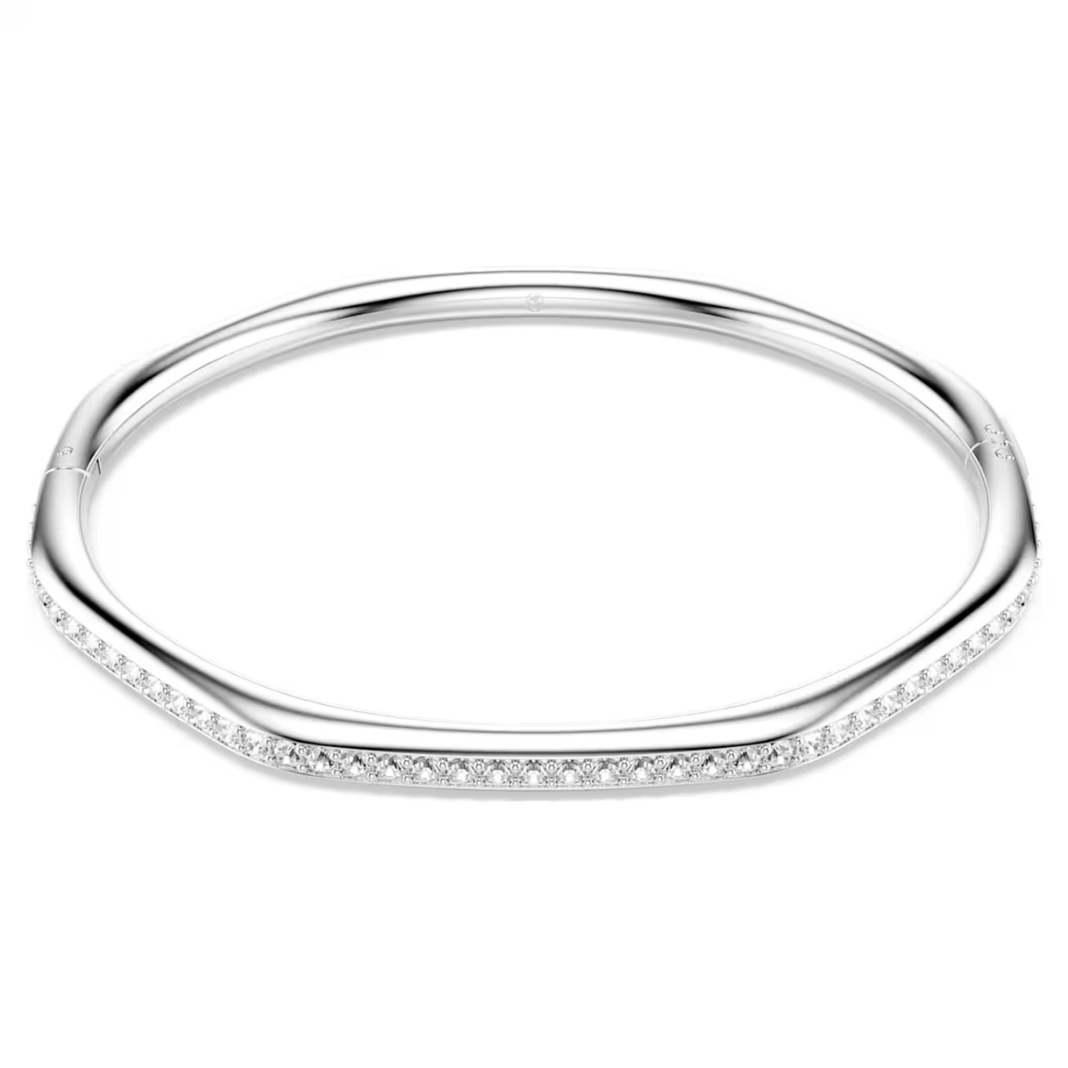 Swarovski armbånd Dextera bangle Octagon shape, Round cut, White, Rhodium plated - 5725222
