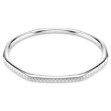 Swarovski armbånd Dextera bangle Octagon shape, Round cut, White, Rhodium plated - 5725222