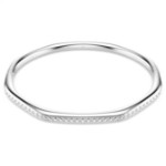 Swarovski armbånd Dextera bangle Octagon shape, Round cut, White, Rhodium plated - 5725222