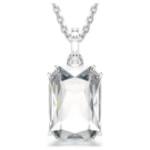 Swarovski smykke Millenia pendant Octagon cut, White, Rhodium plated - 5725768