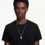 Swarovski smykke Millenia pendant Octagon cut, White, Rhodium plated - 5725768