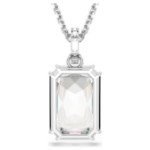 Swarovski smykke Millenia pendant Octagon cut, White, Rhodium plated - 5725768