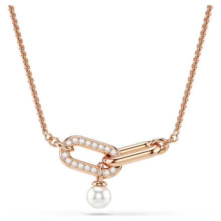 Swarovski smykke Constella pendant Crystal pearl, Round cut, White, Rose gold-tone plated - 5728589 Swarovski smykke Constella pendant Crystal pearl, Round cut, White, Rose gold-tone plated - 5728589