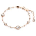 Swarovski armbånd Imber bracelet Round cut, White, Rose gold-tone plated - 5730677