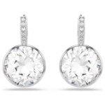 Swarovski øredobber Millenia drop earrings Round cut, White, Rhodium plated - 5731149