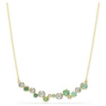 Swarovski smykke Constella necklace Mixed cuts, Green, Gold-tone plated - 5732247