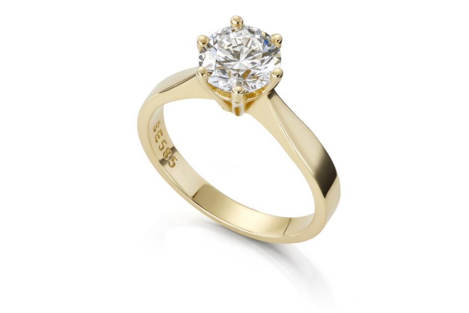 Forlovelsesring Margrete med Oval Lab Grown diamant i 2,00 ct og River (D) -VS1 - LAB16116200RVGU