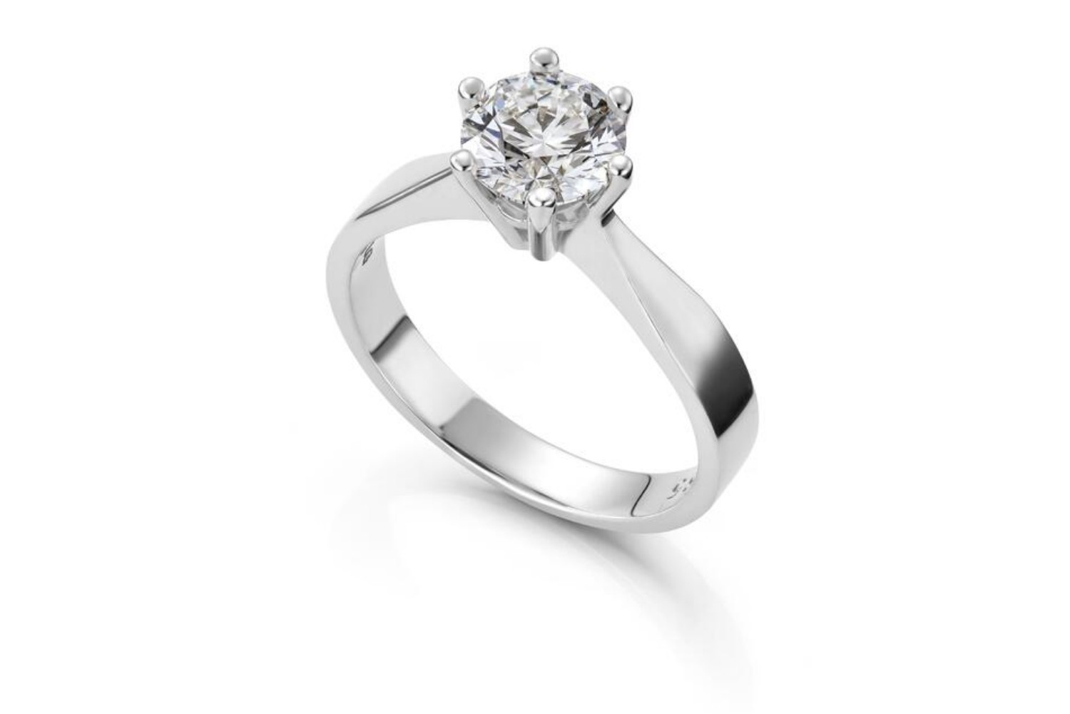 Forlovelsesring Margrete med Oval Lab Grown diamant i 1,00 ct og River (D) -VS1 - LAB16116100RVHV