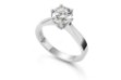 Forlovelsesring Margrete med Oval Lab Grown diamant i 2,00 ct og River (D) -VS1 - LAB16116200RVHV
