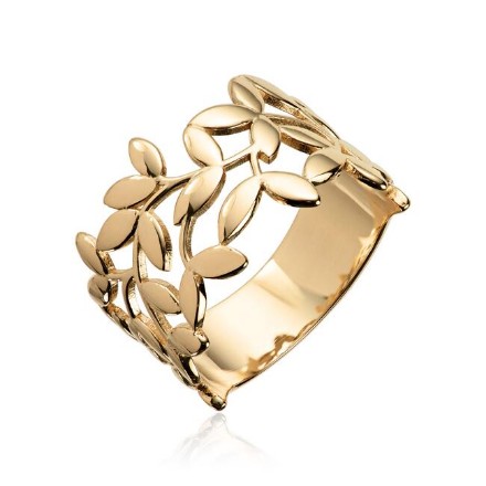 Ring Oliven kvist 585 i 14 kt gult gull - 57266 Ring Oliven kvist 585 i 14 kt gult gull - 57266