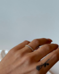 Diamantring i 14kt gult gull med 0,25 ct W-Si - 57591