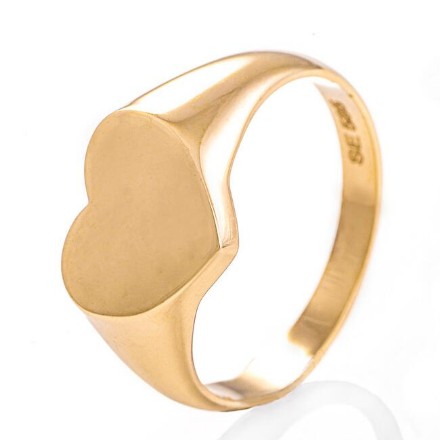 Signetring Hjerte 585 i 14 kt gult gull - 57213 Signetring Hjerte 585 i 14 kt gult gull - 57213