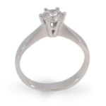 Forlovelsesring Margrete med Oval Lab Grown diamant i 0,50 ct og River (D) -VS1 - LAB1611650RVHV