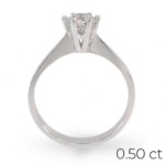 Forlovelsesring Margrete med Oval Lab Grown diamant i 0,40 ct og River (D) -VS1 - LAB1611640RVHV