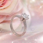 Forlovelsesring Gaia med Oval Lab Grown diamant i 1.00 ct og River (D) - VS1 - LG100gg