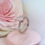 Forlovelsesring Gaia med Oval Lab Grown diamant i 1.00 ct og River (D) - VS1 - LG100gg