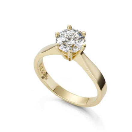 Forlovelsesring Margrete med Lab Grown diamant i 3,00 ct og River (D) -VS1 - LAB16116300RVGU Forlovelsesring Margrete med Lab Grown diamant i 3,00 ct og River (D) -VS1 - LAB16116300RVGU