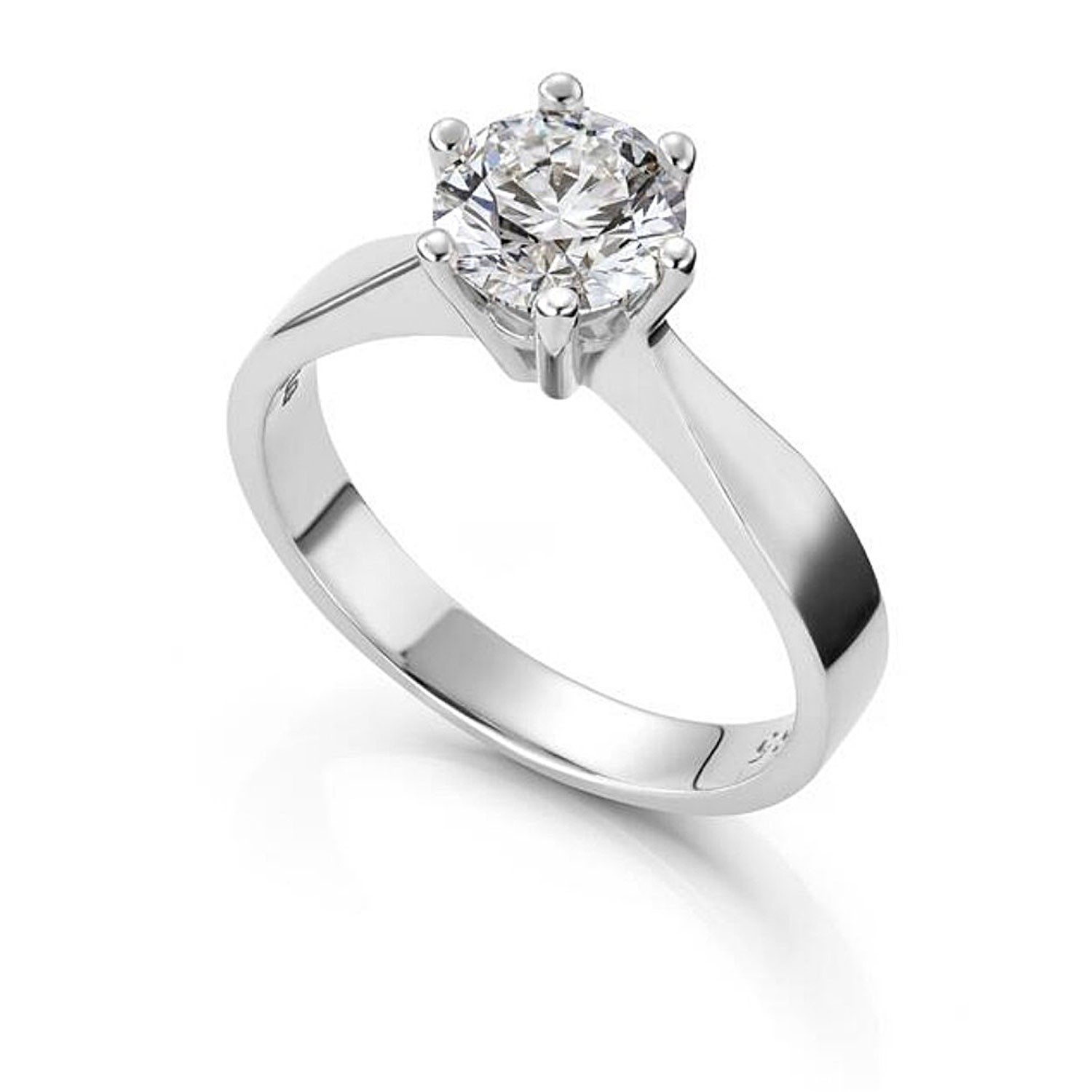 Forlovelsesring Margrete med Oval Lab Grown diamant i 1,00 ct og River (D) -VS1 - LAB16116100RVHV